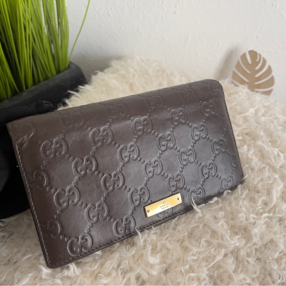 Gucci Long wallet in Brown  - Authentic